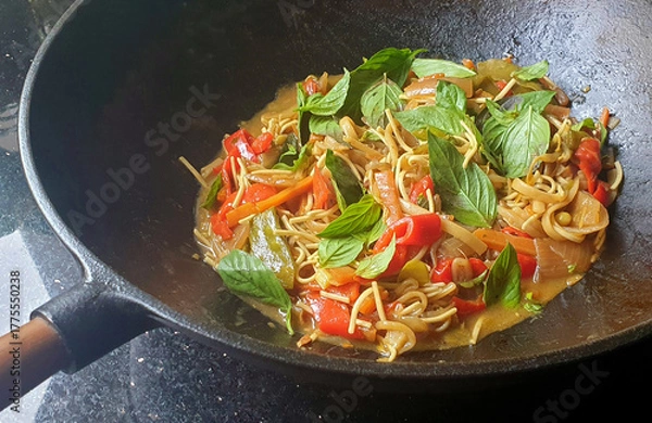 Fototapeta scharfe nudeln