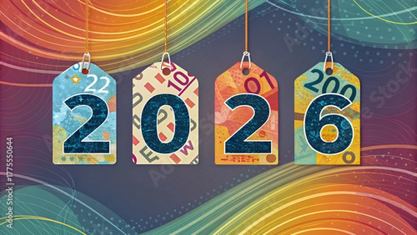 Fototapeta Global inflation outlook for 2026 shows potential challenges and opportunities in economic growth and stability