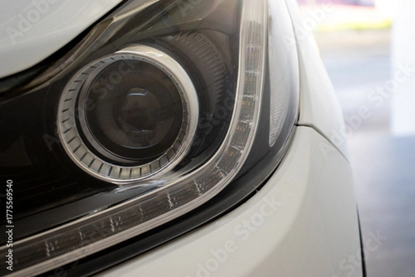 Obraz Farol de veículo de led e com drl. 