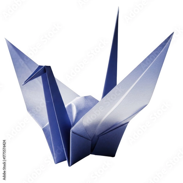 Obraz Origami crane isolated on transparent background
