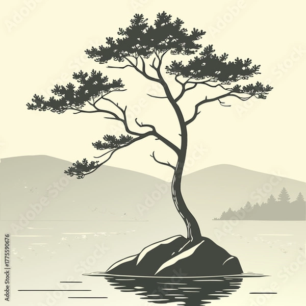 Obraz tree on the beach