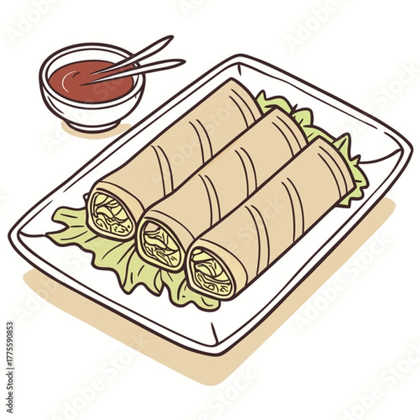 Obraz sushi on a plate