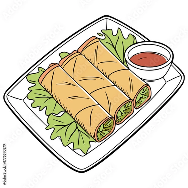 Obraz sushi on a plate