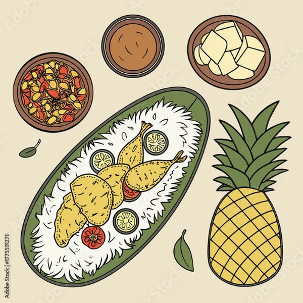 Obraz food and drinks