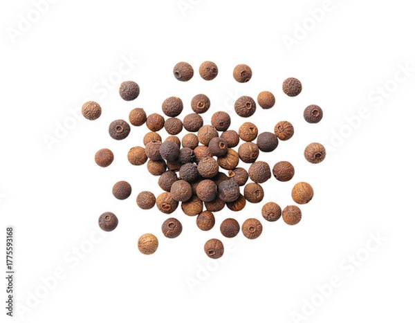 Fototapeta Scattered Allspice Berries or Peppercorns (Transparent Background)