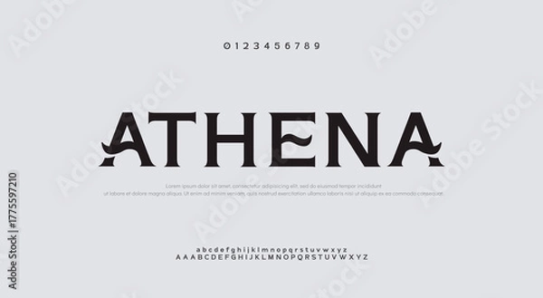 Fototapeta Sport Modern Future bold, italic Alphabet Font. Typography urban style fonts for technology, digital, movie logo bold and italic style. vector illustration	
