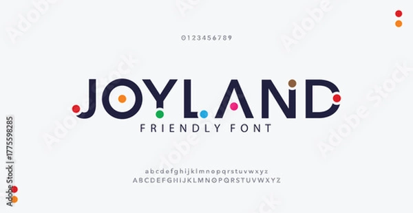 Fototapeta Abstract modern minimal alphabet fonts. Typography urban style for fun, sport, technology, fashion, digital, future creative logo font. vector illustration	
