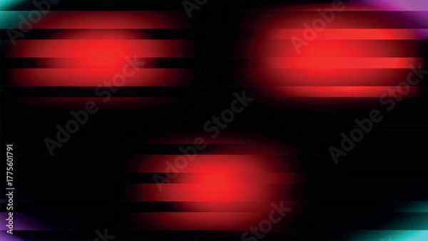 Fototapeta Vibrant gradient banner with bold text and geometric accents