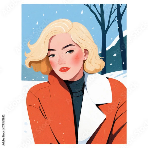 Obraz 겨울 잡지 화보