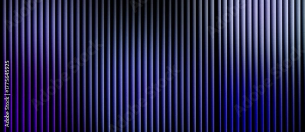 Obraz Vertical Line Gradient – Abstract Grain Blue-Purple Stripe Pattern on Dark Background