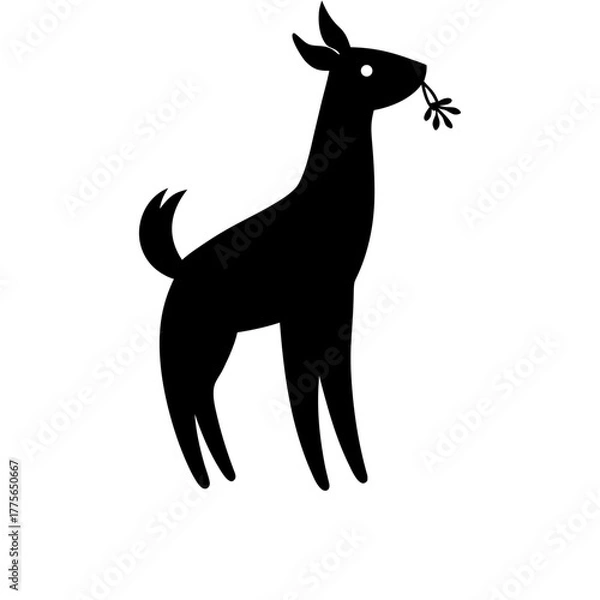 Fototapeta silhouette of a deer