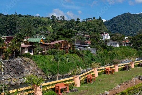 Obraz  Panama, View on the river Caldera in Boquete. 