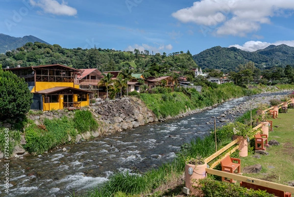 Obraz  Panama, View on the river Caldera in Boquete. 