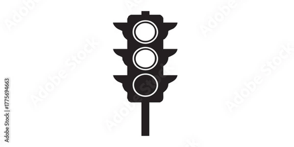 Obraz Traffic light icon vector