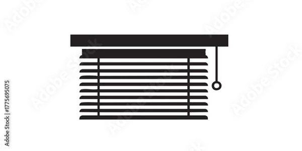 Obraz Window blind icon vector
