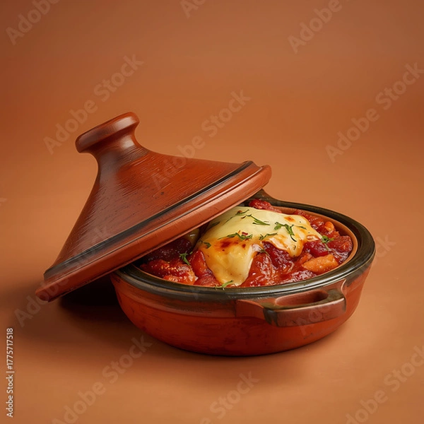 Fototapeta tajine chicken and vegetable 