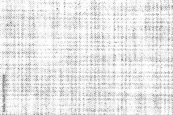 Obraz Subtle grunge texture featuring diagonal crosshatch lines and worn details in black on a transparent background.
