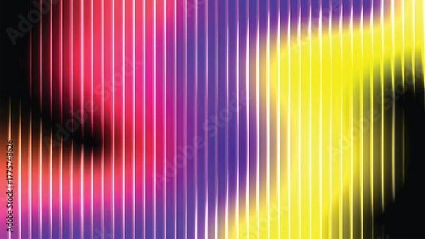 Obraz Prismatic Gradient Spectrum with Fine Line Texture