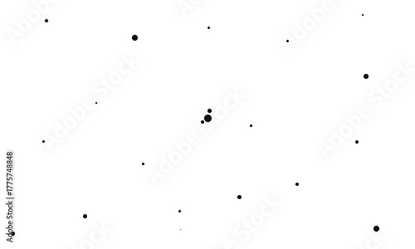 Obraz elegant minimal dots pattern background, black circular dots vector, abstract modern dots vector design, dots print media