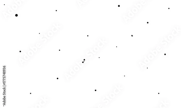 Fototapeta modern minimalistic dotted pattern vector, scattered black dots vector, black and white dots backdrop background