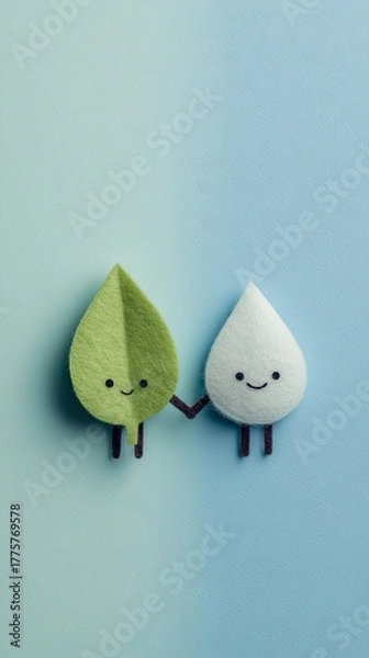 Fototapeta a pair of green apples