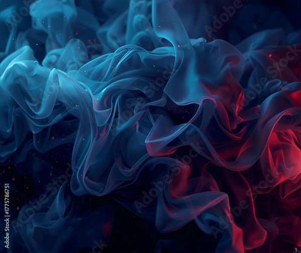 Obraz smoke on black background