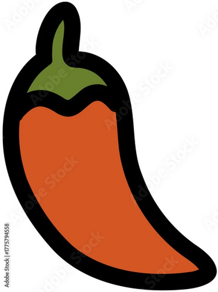 Fototapeta 고추 드로잉