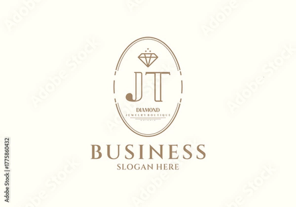 Obraz Initial JT Legacy Diamonds Business Logo for Jewelry Boutique	
