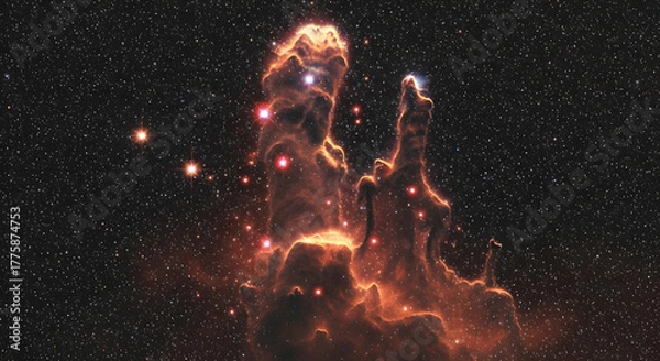 Fototapeta Infrared Style Realism of the Pillar's of Creation