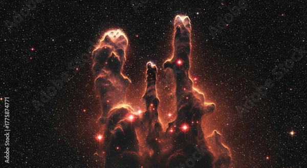 Fototapeta Infrared Style Realism of the Pillar's of Creation