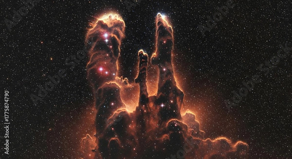 Fototapeta Infrared Style Realism of the Pillar's of Creation