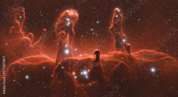 Fototapeta Infrared Style Realism of the Pillar's of Creation