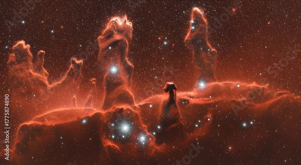 Fototapeta Infrared Style Realism of the Pillar's of Creation