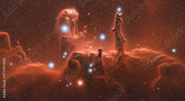 Fototapeta Infrared Style Realism of the Pillar's of Creation