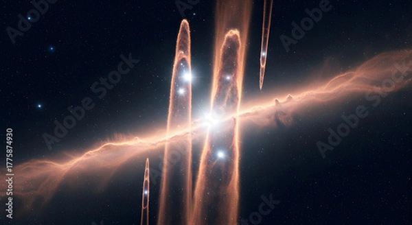 Fototapeta Infrared Style Realism of the Pillar's of Creation