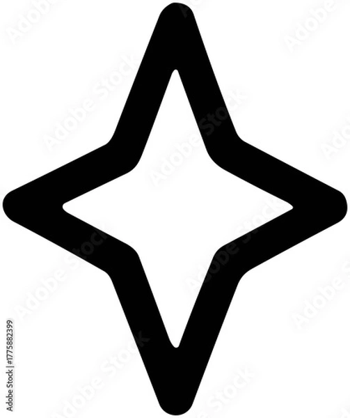 Obraz Cute Small Star Icon: Minimal Celestial Design