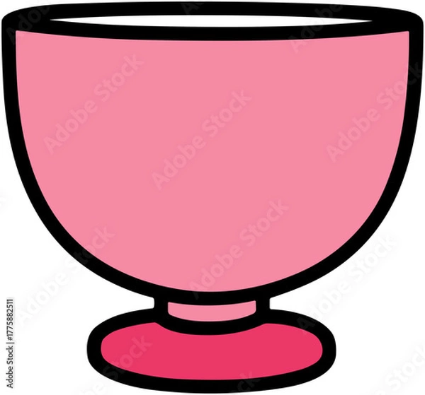 Obraz Cute Tea Cup Icon: Warm Beverage Design