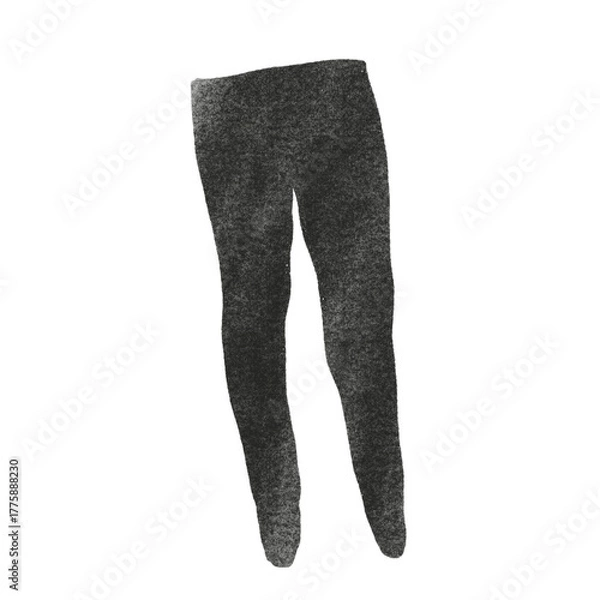 Obraz スタンプ風のタイツのイラスト