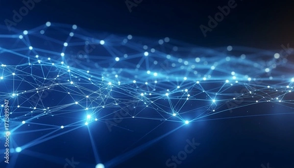 Obraz abstract blue background with stars