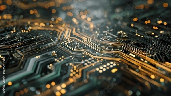 Obraz Circuit board technology design