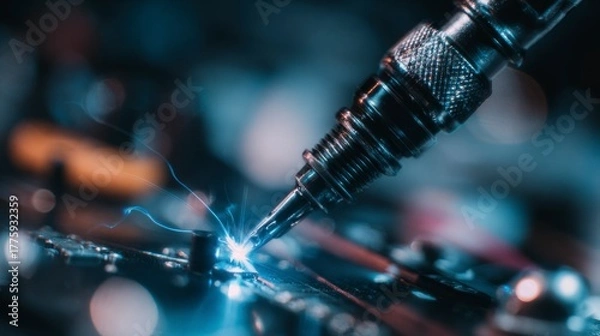 Obraz Electronic circuit welding