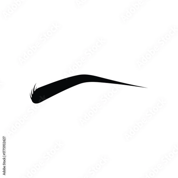 Fototapeta eyebrow logo icon illustration flat