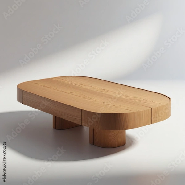 Fototapeta Wooden Coffee Table