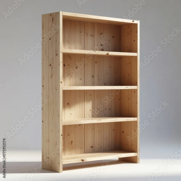 Fototapeta empty wooden shelves