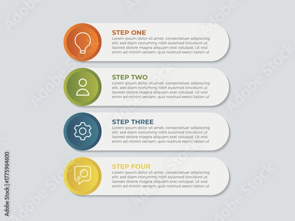 Fototapeta product management concept infographic design template. included statistics on screen, team management, key tool, manual voting, ringing, null, feasibility icons for abstract background.