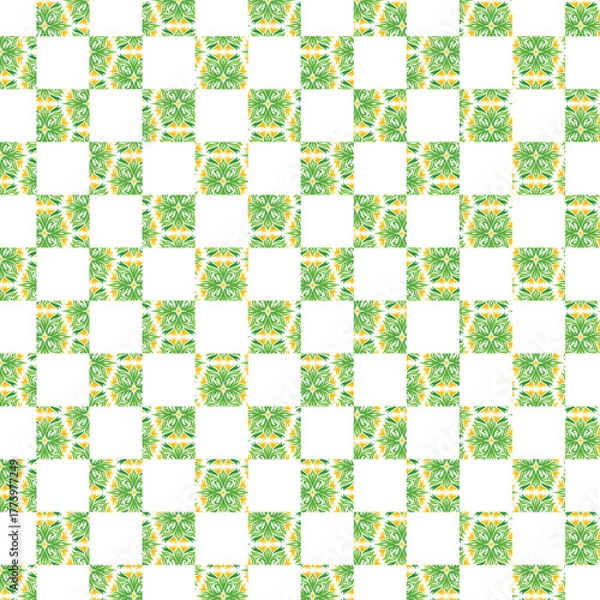 Fototapeta seamless floral pattern