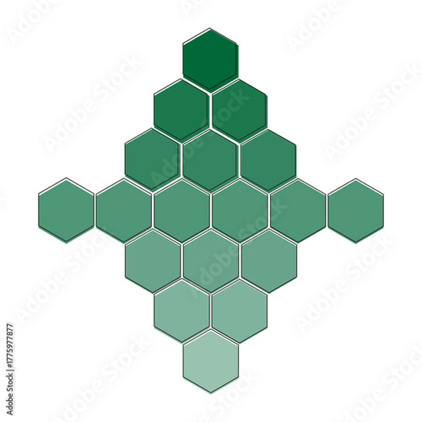 Fototapeta abstract hexagonal background