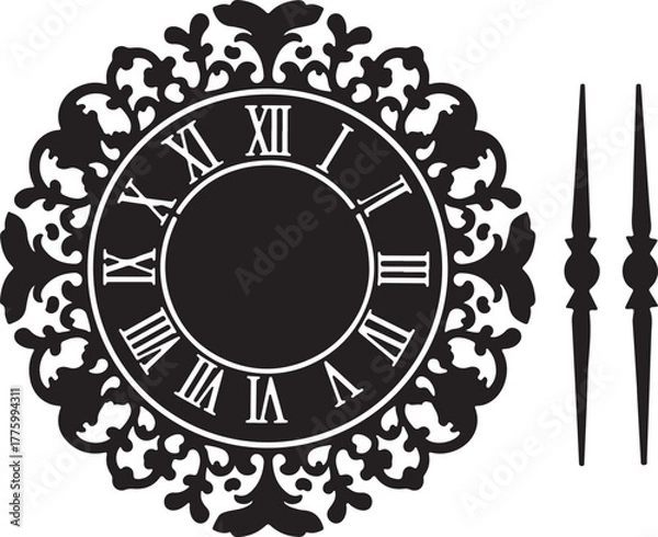 Fototapeta This floral pattern in minimalist style features clean lines, balanced composition, and subtle botanical elegance