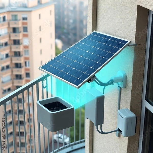 Fototapeta Renter friendly balconyenergy hardware breakdown