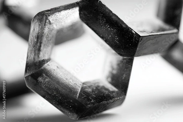 Fototapeta Abstract Interlocking Hexagon Chains